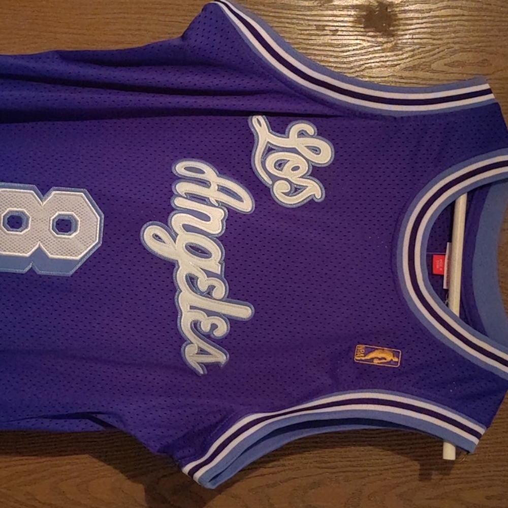 Kobe Bryant authentic blue lakers jersey